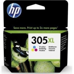 HP 305XL Color Ink Cartridge (Cyan, Magenta, Yellow) - 200 Pages of Vibrant Prints | 3YM63AE 